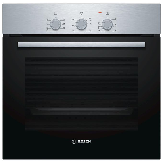 Bosch HBF011BR0J Serie 2 Forno da incasso Elettrico 66 L Classe A HotAir 3D Grill (60x60x60 cm) colore Nero Acciaio Inox Bosch HBF011BR0J Serie 2 Forno da incasso Elettrico 66 L Classe A HotAir 3D Grill (60x60x60 cm) colore Nero Acciaio Inox