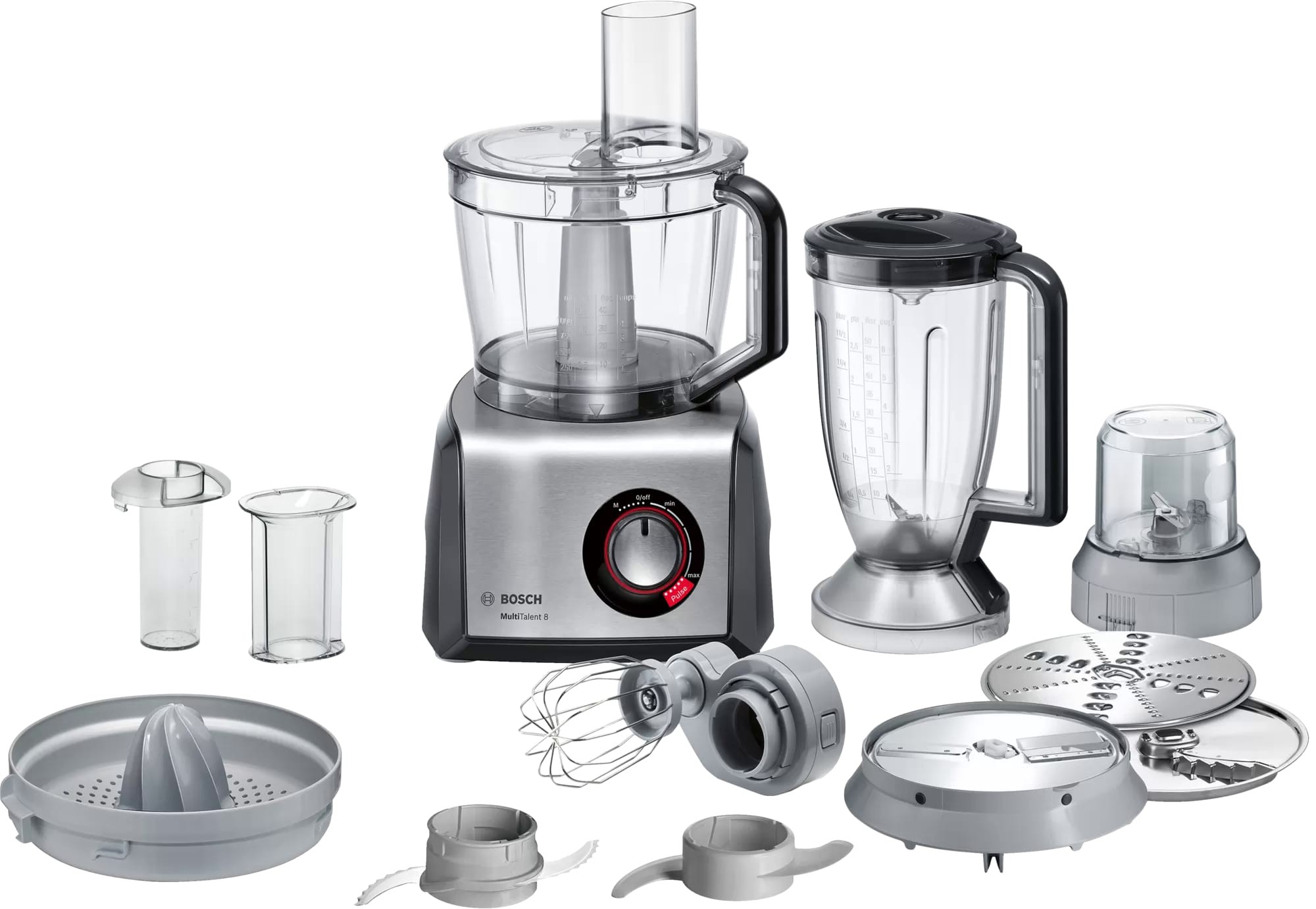 Bosch - Mc812m844 Robot Da Cucina 1250 W 3,9 L Nero, Acciaio Inossidabile