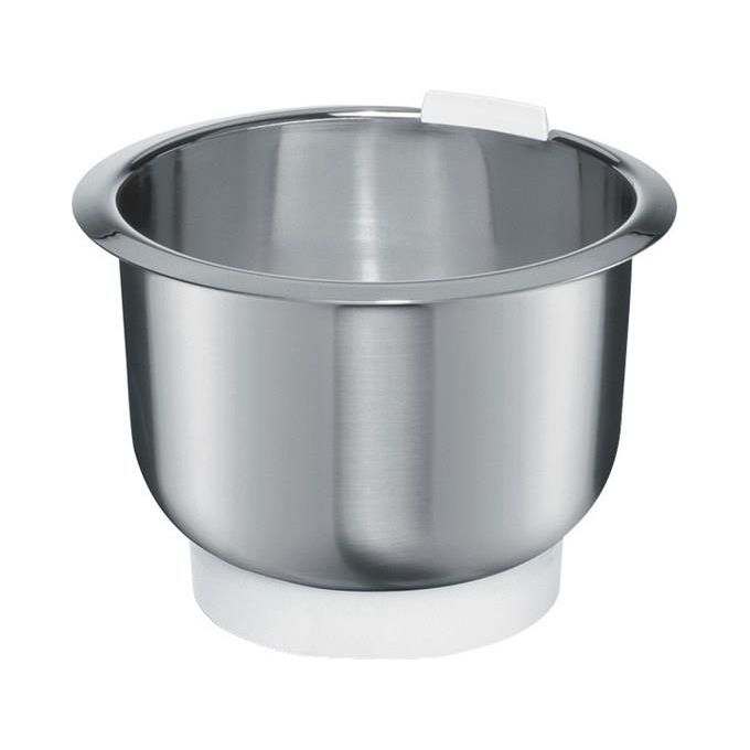 Bosch MUZ4ER2 Ciotola per Robot da Cucina in Acciaio Inox Capacita' 3,9 L Adatto per Modelli MUM 4 Lavabile in Lavastoviglie colore Acciaio Inossidabile