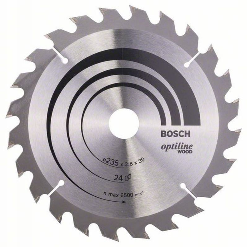 Bosch - Optiline Wood Lama Per Sega Circolare 235x30 Mm Per Legno Bosch - Optiline Wood Lama Per Sega Circolare 235x30 Mm Per Legno