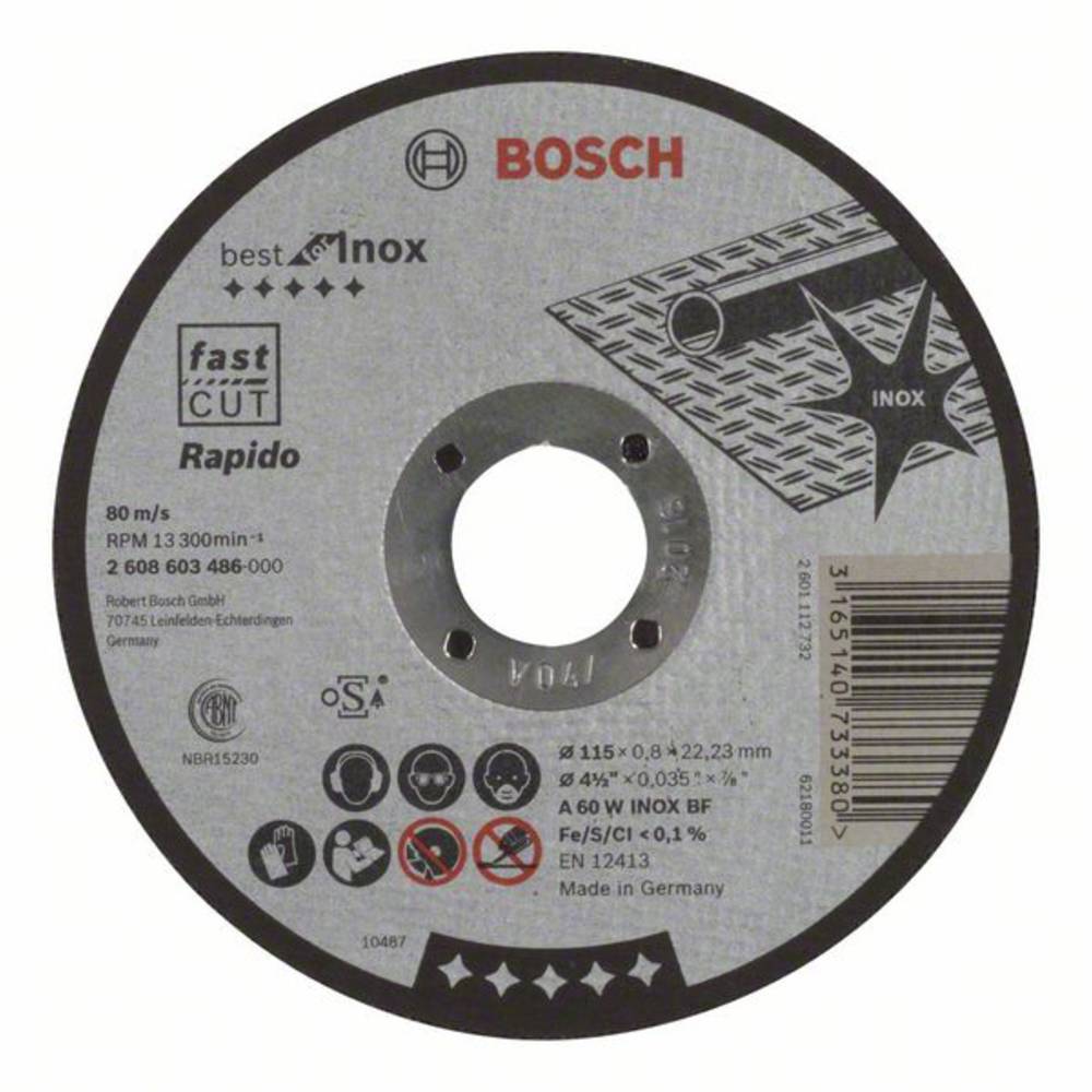 Bosch Pro Stainless Steel And Metal Disco Da Taglio 115 X 0,8 X 22,23 Mm - 2608603486