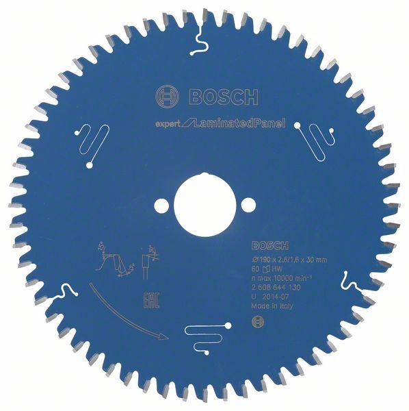 Bosch - Professional 2608644130 - Blade De Sega Circolare Csb Expert Laminatedpannello: 190x30x60d Bosch - Professional 2608644130 - Blade De Sega Circolare Csb Expert Laminatedpannello: 190x30x60d
