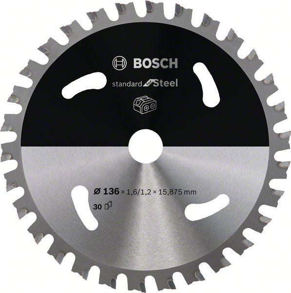 Bosch - Professional Lama Per Sega Circolare Standard For Steel (acciaio, 136 X 15,875 X 1.6 Mm, 30 Denti, Accessorio Per Sega Circolare A Batteria) Bosch - Professional Lama Per Sega Circolare Standard For Steel (acciaio, 136 X 15,875 X 1.6 Mm, 30 Denti, Accessorio Per Sega Circolare A Batteria)