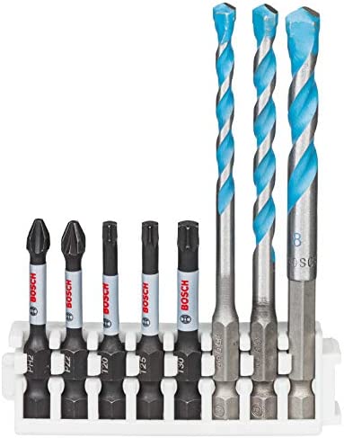 Bosch - Professional Set De 8 Bit De Impact Control Screwdriver &amp Multi-purpose Bits (pick And Click, Drill Accessory De Impact)