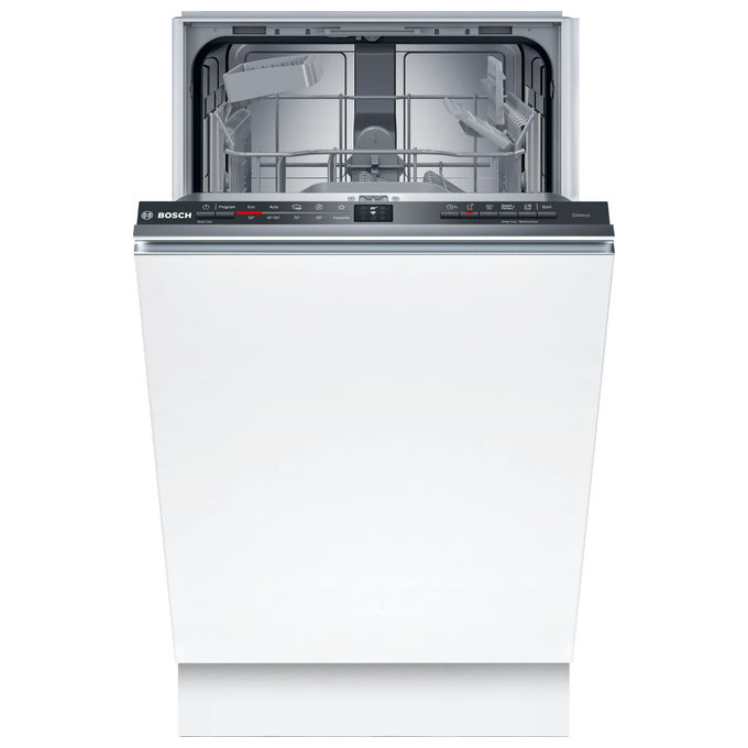 Bosch Serie 2 Spv2hkx02e. Posizionamento Dell'apparecchio: A Scomparsa Totale, Dimensione: Compatta (45 Cm), Colore Della Porta: Bianco. Numero Di Coperti: 10 Coperti, Classe Emissione Rumore: C, E...