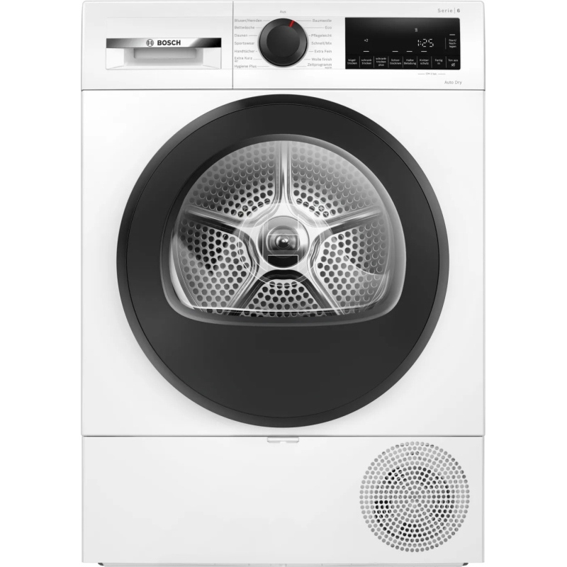 Bosch serie 6 wqg243d41 asciugatrice libera installazione caricamento frontale 9 kg bianco