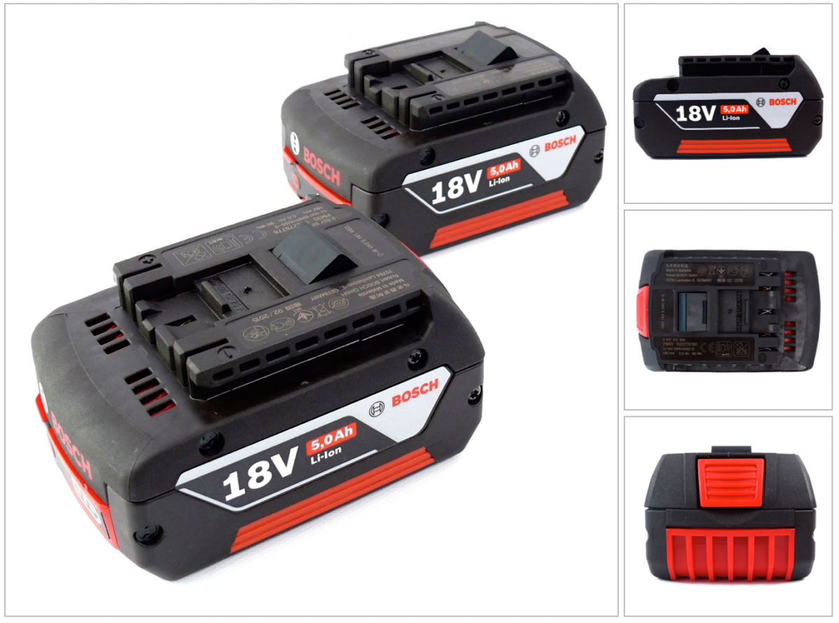 Bosch - Set Di Batterie Da 18 V Con 2x Gba 18 V 5,0 Ah Li-ion ( 0615990g6z )