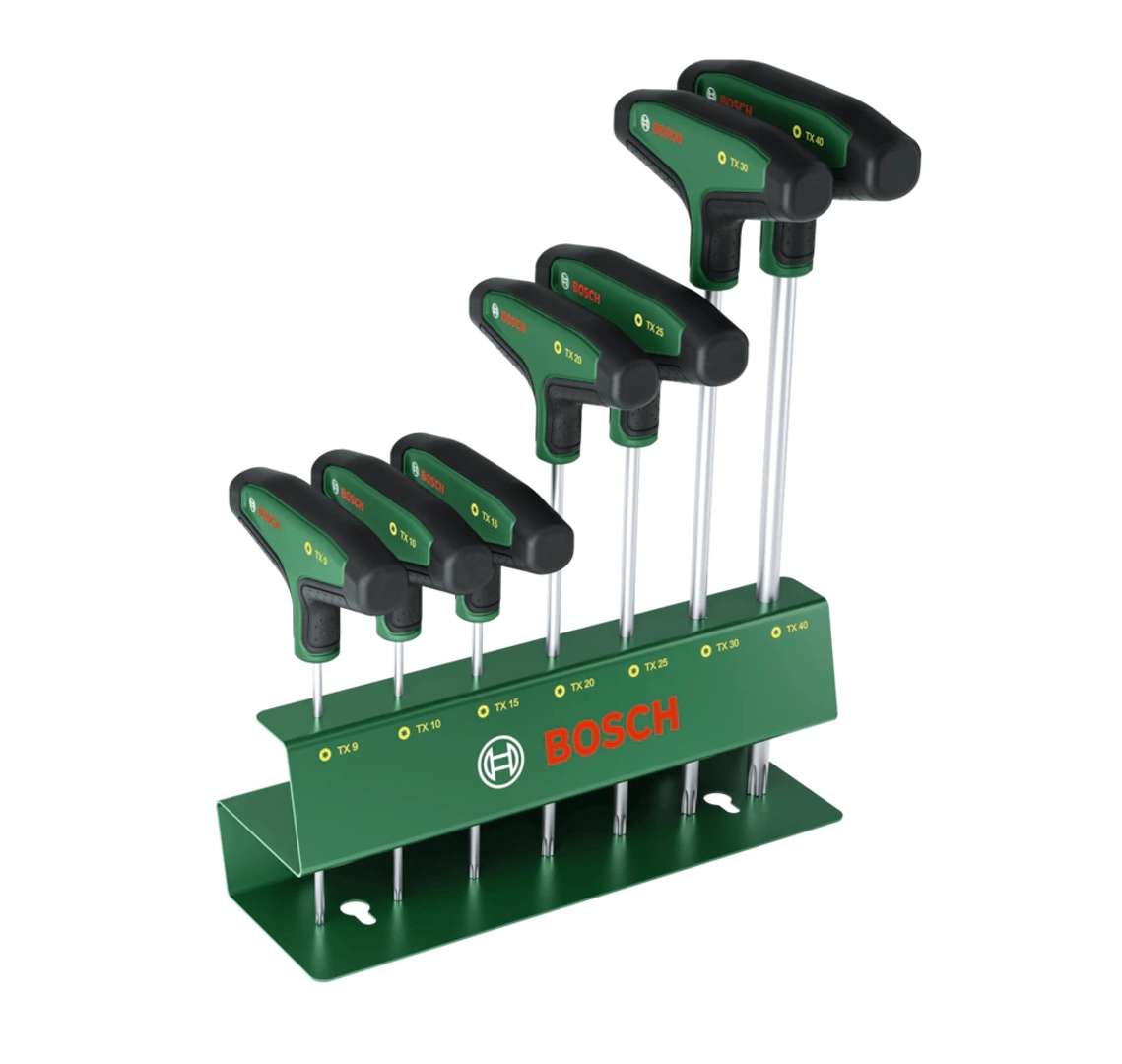Bosch - Set Di Cacciaviti A T Torx Da 7 Pezzi 1600a039j2