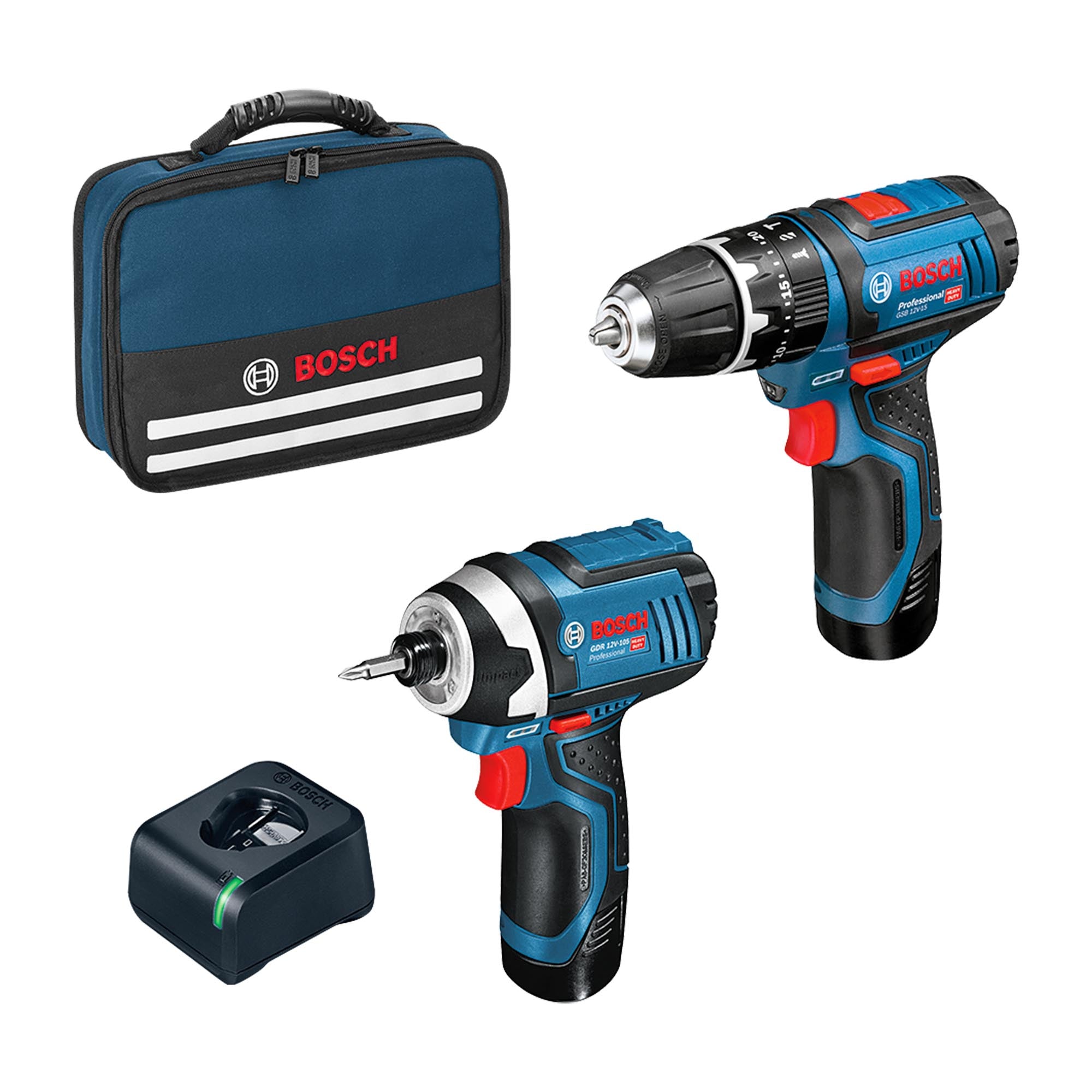 Bosch - Set Di Cacciaviti Gsb 12v-15 + Gdr 12v-105