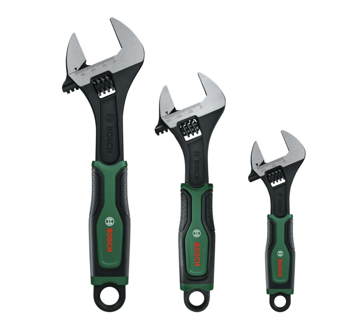 Bosch - Set Di Chiavi Regolabili Da 3 Pezzi 1600a039hr Bosch - Set Di Chiavi Regolabili Da 3 Pezzi 1600a039hr