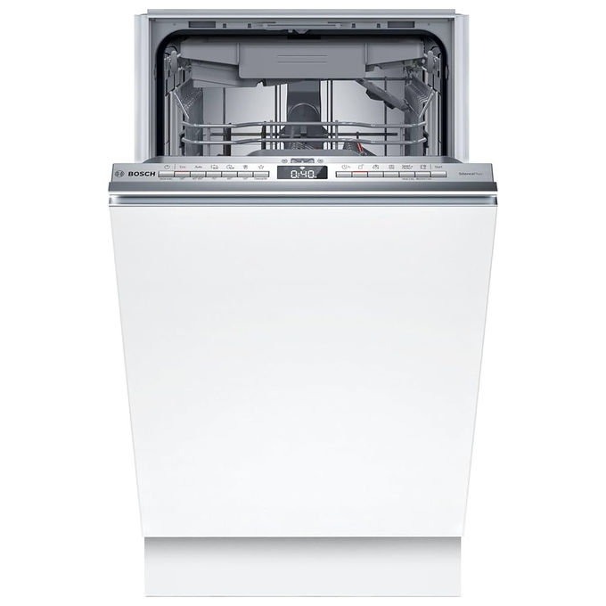 Bosch SPI4EMS17E Serie 4 Lavastoviglie da Incasso Slim 10 coperti Classe B 44 dB AquaStop Wi-Fi (81.5x44.8x57.3 cm) colore Acciaio Inox