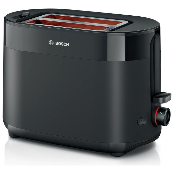 Bosch TAT2M123 MyMoment Tostapane 2 Fette 950 W Funzione Scongelamento e Riscaldamento Vassoio Raccoglibriciole Rimovibile colore Nero Bosch TAT2M123 MyMoment Tostapane 2 Fette 950 W Funzione Scongelamento e Riscaldamento Vassoio Raccoglibriciole Rimovibile colore Nero