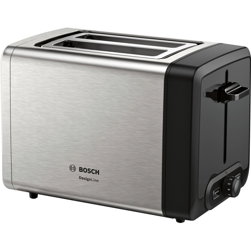 Bosch tat4p420 tostapane 2 fetta/e 970 w nero, acciaio inox