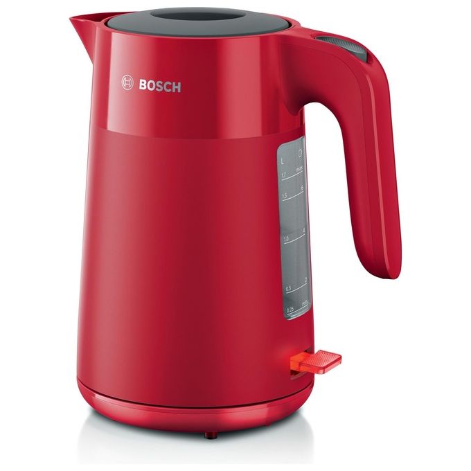 Bosch TWK2M164 MyMoment Bollitore Elettrico 1 7 L 2400 W Filtro Anticalcare Rimovibile Spegnimento Automatico Protezione Surriscaldamento colore Nero Grigio Rosso Bosch TWK2M164 MyMoment Bollitore Elettrico 1 7 L 2400 W Filtro Anticalcare Rimovibile Spegnimento Automatico Protezione Surriscaldamento colore Nero Grigio Rosso