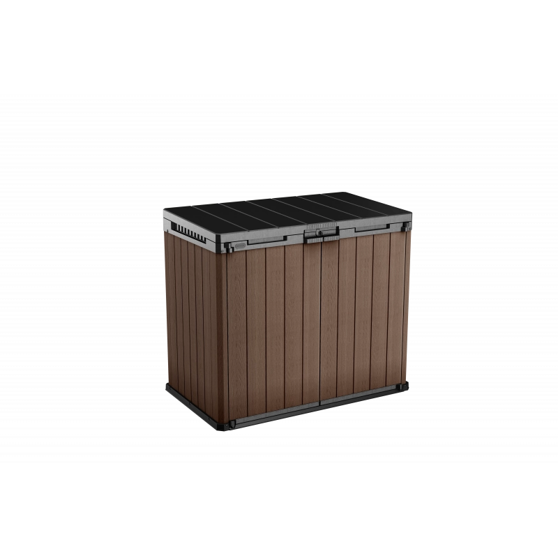 Box Porta Attrezzi e Bidoni da Esterno Keter Store-It-Out Darwin EVOTECH+ - Marrone - 1150L (2x240L) 140x80x120 -Keter Box Porta Attrezzi e Bidoni da Esterno Keter Store-It-Out Darwin EVOTECH+ - Marrone - 1150L (2x240L) 140x80x120 -Keter