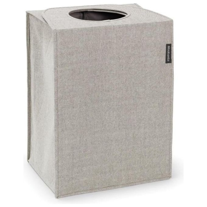 Brabantia 120367 Portabiancheria Rettangolare 55 L Apertura Quick-drop 2 Maniglie colore Grigio