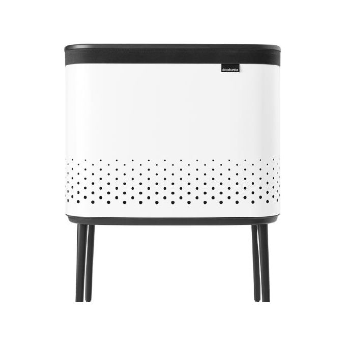 Brabantia 200502 Bo Cesto Portabiancheria 60 L apertura Quick-Drop sacco lavabile ventilato colore Bianco
