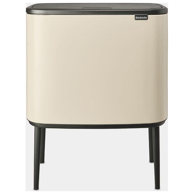Brabantia 201608 Bo Touch Bin Pattumiera 3x11 L Apertura Soft Touch Gambe Regolabili colore Beige