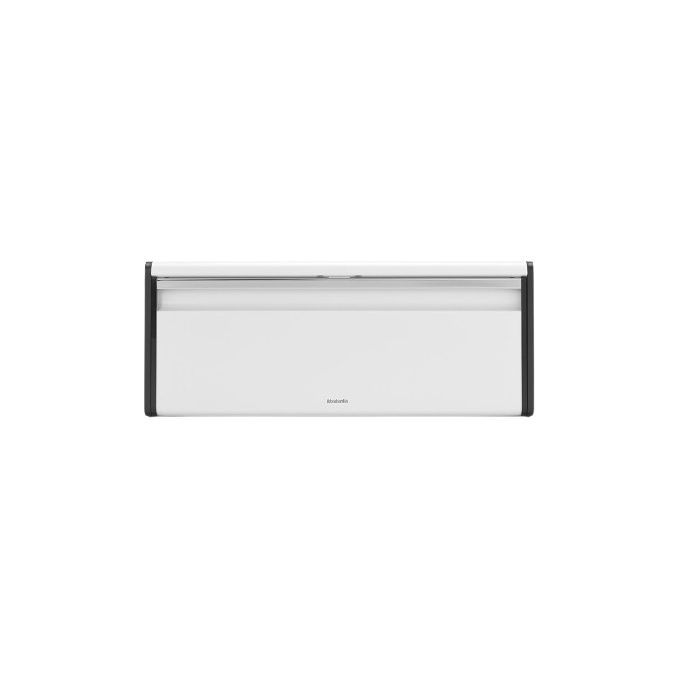 Brabantia 22410-06 Cestino per il pane Fall Front 18 l con chiusura magnetica e design salvaspazio colore Bianco