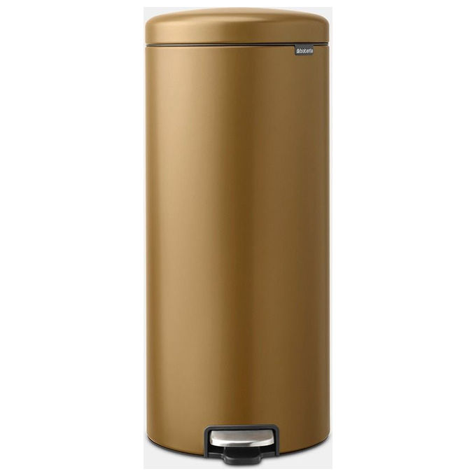 Brabantia 238581 Cestino per Rifiuti Rotondo 30 L Pedale Acciaio con Chiusura Ammortizzata e Base Antiscivolo colore Ottone Brabantia 238581 Cestino per Rifiuti Rotondo 30 L Pedale Acciaio con Chiusura Ammortizzata e Base Antiscivolo colore Ottone