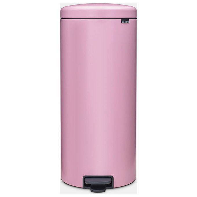 Brabantia 255304 NewIcon Pattumiera a pedale 30 litri Acciaio inossidabile Chiusura ammortizzata Secchio interno rimovibile colore Rosa