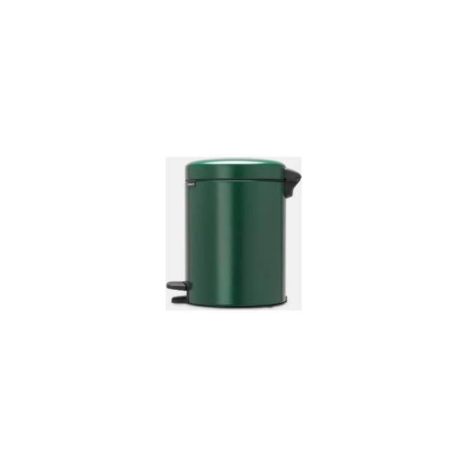 Brabantia 304002 NewIcon Pattumiera a Pedale 3 L con Chiusura Silenziosa Secchio Interno Rimovibile colore Pine Green