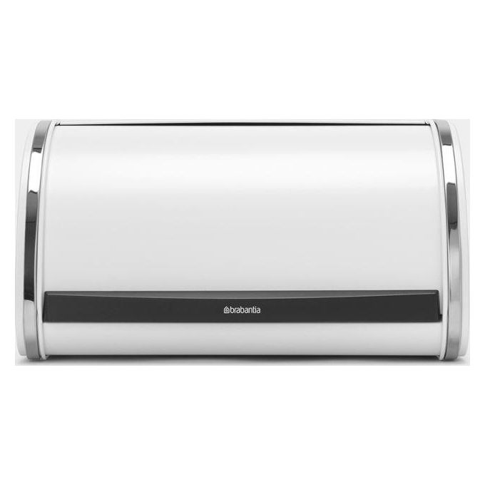 Brabantia 306044 Portapane Roll Top Medio 11 L Acciaio con Coperchio Scorrevole Base Zigrinata 97% Riciclabile Certificato Cradle to Cradle Bronzo colore Bianco
