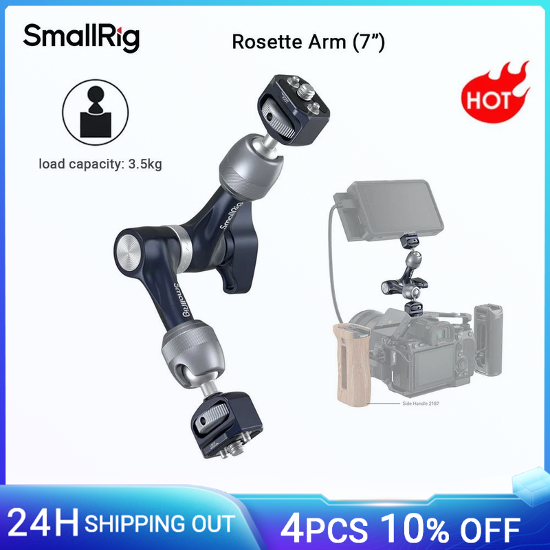 Braccio magico SmallRig con rosetta 7/11 pollici, 360 ° Regolabile per monitor/luci LED/telecamere d'azione fino a 3,5 kg -4194