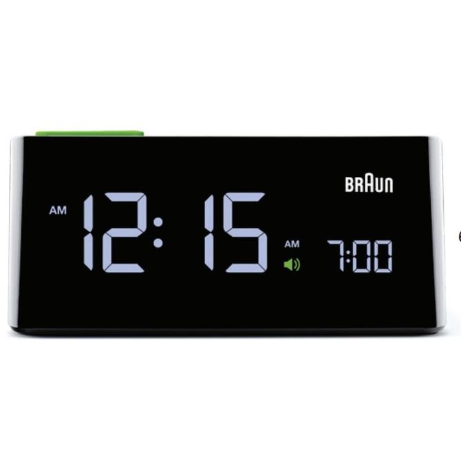 Braun BNC016 Sveglia Digitale Display LCD Funzione Snooze Formato 12-24 ore colore Nero