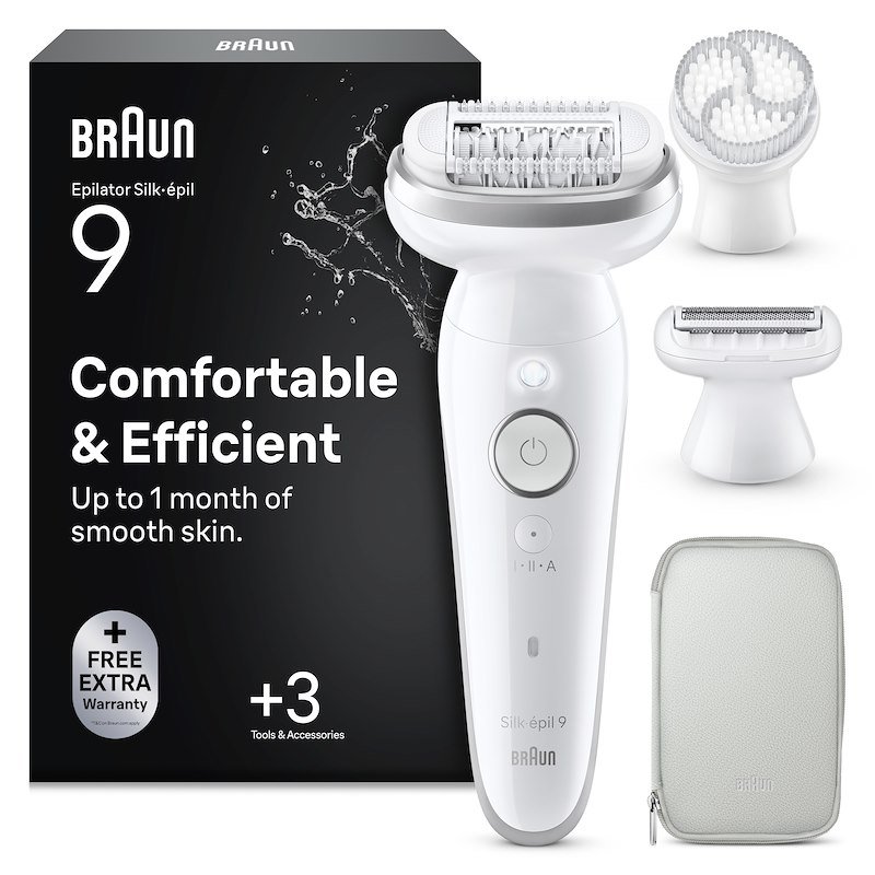 Braun - Epilatore Silk-épil 9 9-061-bianco/argento
