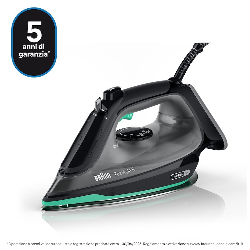 Braun - Ferro A Vapore Texstyle 5 Si5277gr-nero-verde