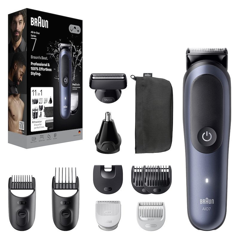 Braun - Rasoio Aio 7540-blu