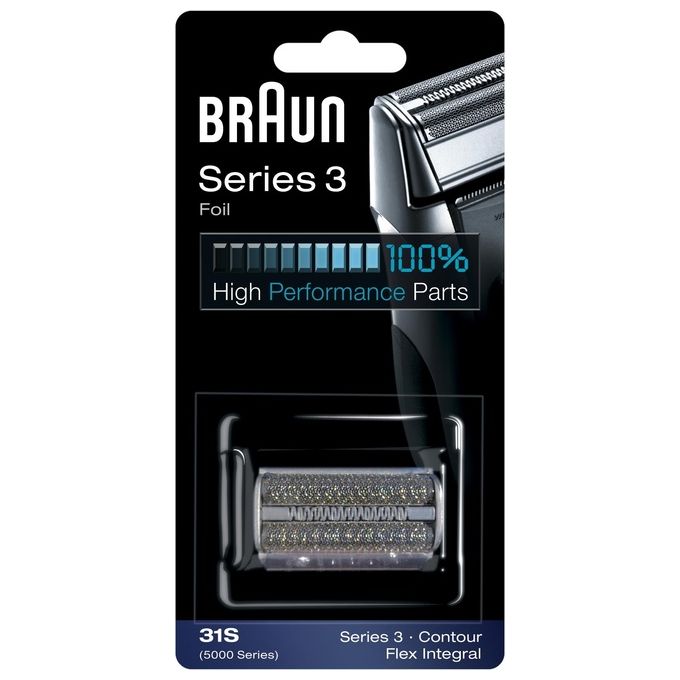 Braun - Testina Di Ricambio Per Rasoio 31s-argento