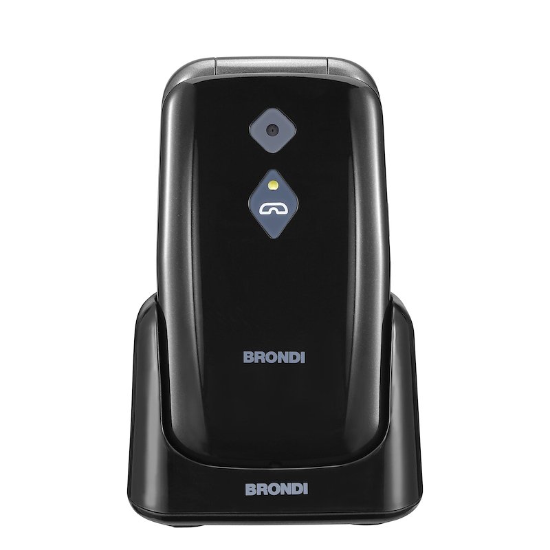 Brondi - Cellulare Amico Sicuro Plus-black Metal