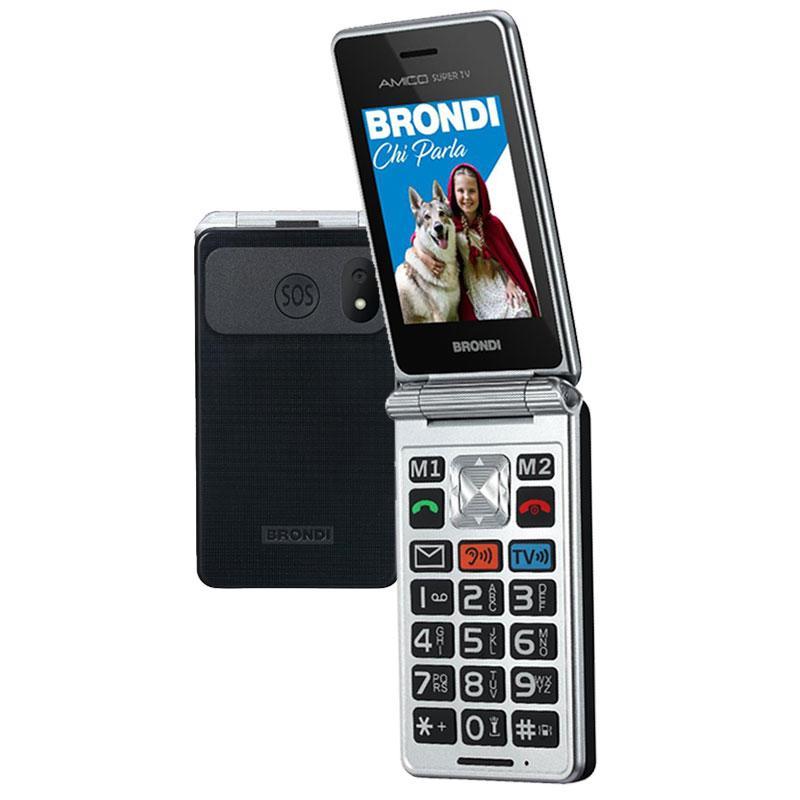 Brondi - Cellulare Amico Super Tv-gunmetal Grey