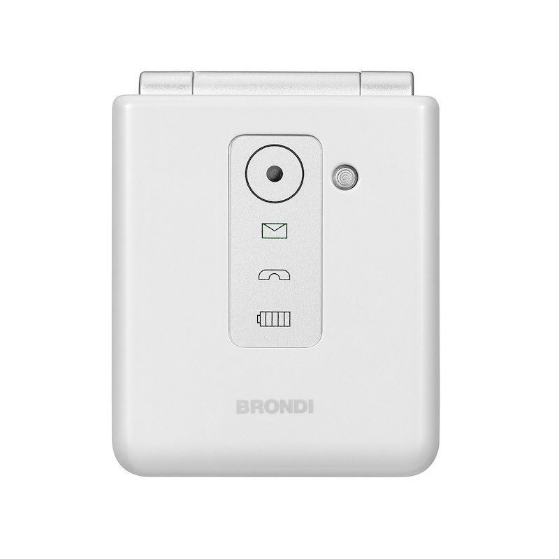 Brondi - Cellulare Flipper-white Metal