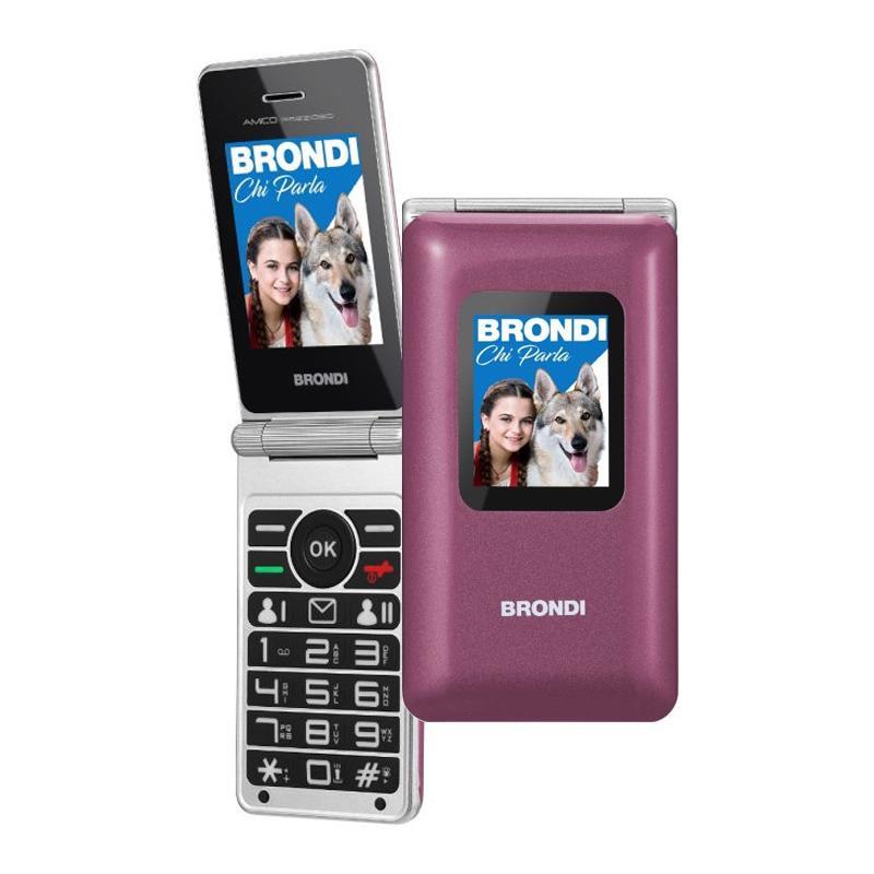 Brondi - Cellulare Per Anziani Amico Prezioso-violet
