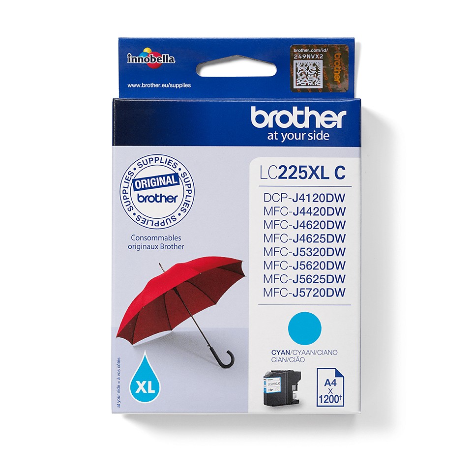Brother Cart Ink Ciano Xl 1200 Pag Per Mfc-J4620Dw/J5320Dw/J5620Dw/J5720Dw