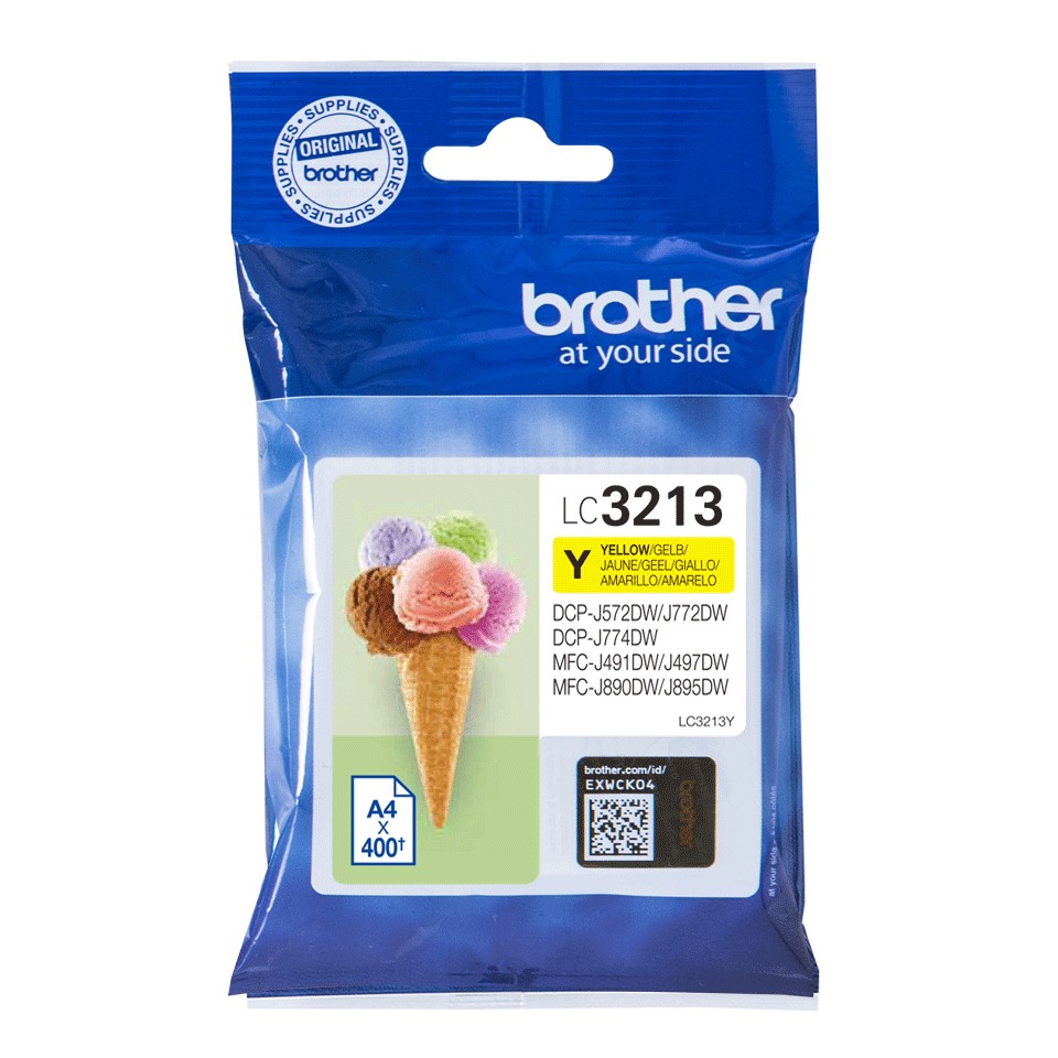 Brother Cart Ink Giallo Per Dcpj772/J774/Mfcj890Dw/J895Dw Da 400Pg