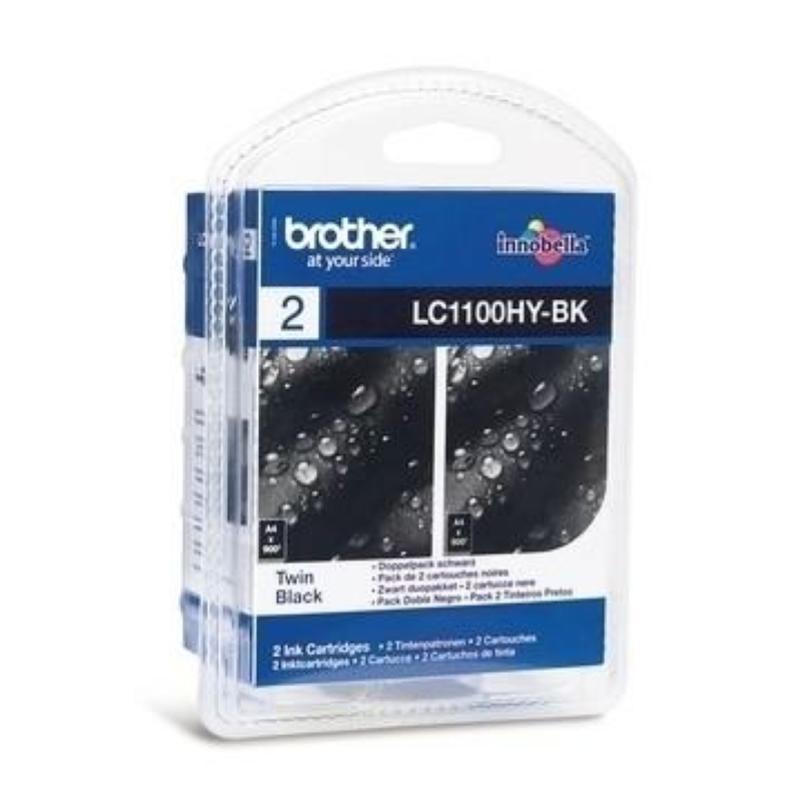 Brother lc-1100hybkbp2 cartuccia d`inchiostro 2 pz originale nero