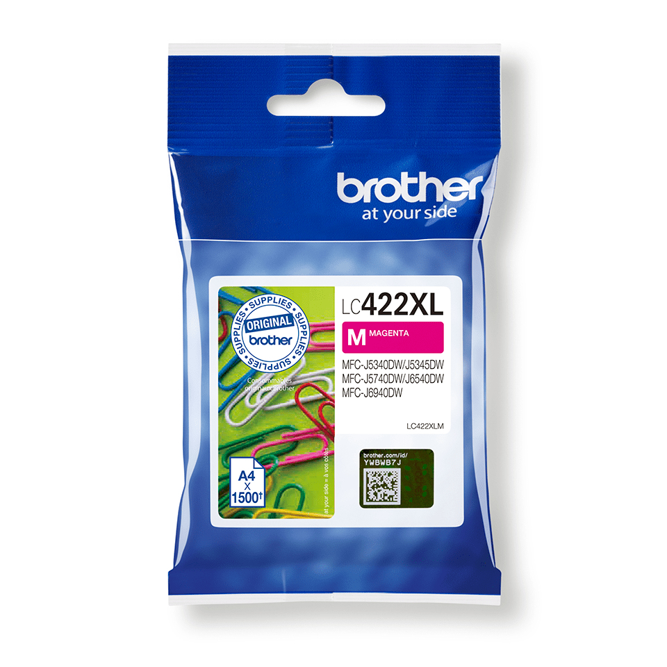 Brother LC422XLM cartuccia d'inchiostro 1 pz Originale Magenta