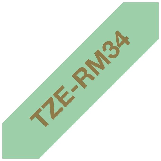 Brother Nastro Tessuto Oro Verde Menta 12mm