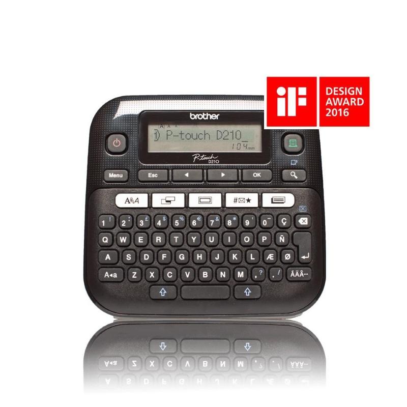 Brother pt-d210 stampante per etichette (cd) trasferimento termico 180 x 180 dpi 20 mm/s qwerty