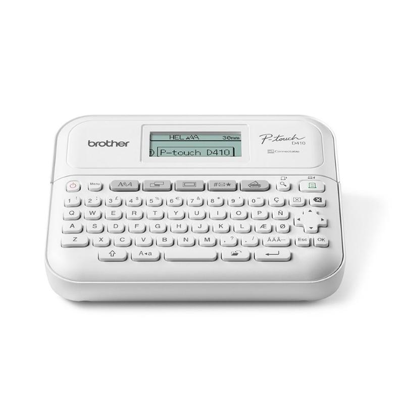 Brother pt-d410vp stampante per etichette (cd) zink (zero-ink) cablato tze qwerty