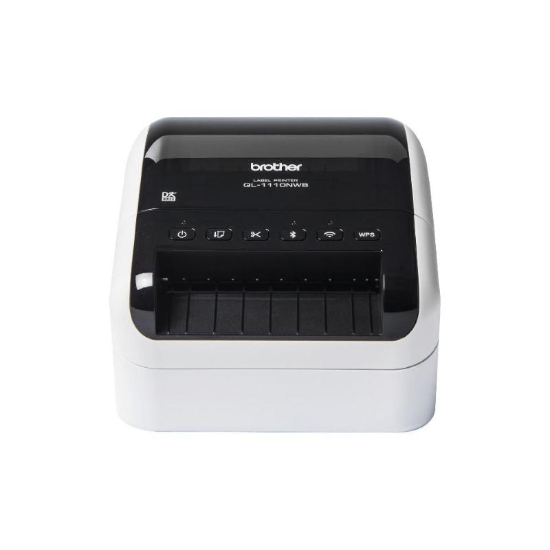 Brother ql-1110nwbc stampante per etichette (cd) termica diretta 300 x 300 dpi 110 mm/s con cavo e senza cavo collegamento
