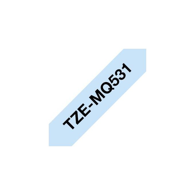 Brother TZE-MQ531 Nastro per Etichettatrice Nero su Blu 12mm