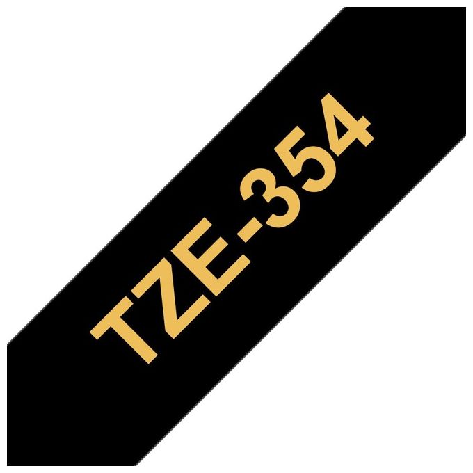 Brother TZE-R354 Nastro per Stampante Oro su Nero 24mm Brother TZE-R354 Nastro per Stampante Oro su Nero 24mm