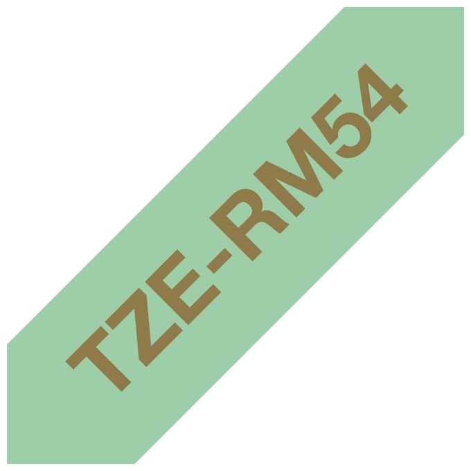Brother TZE-RM54 Nastro per Stampante Oro Verde Menta 24mm Brother TZE-RM54 Nastro per Stampante Oro Verde Menta 24mm