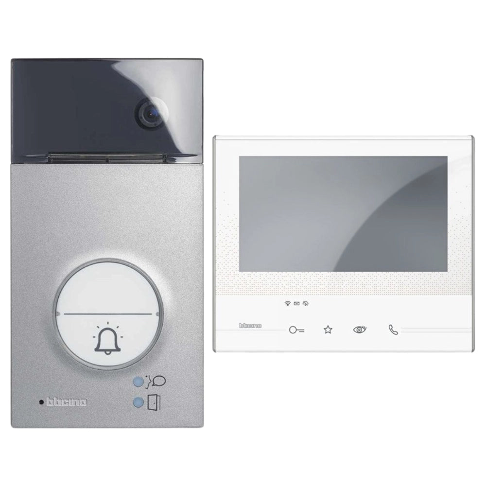 Bticino 363911 kit vivavoce monofamiliare con videocitofono classe 300x13e