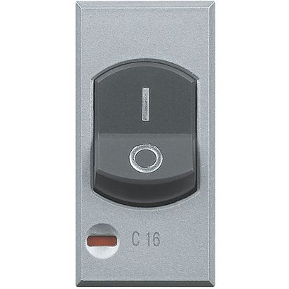 Bticino Axolute Hc4301/16 - Interruttore Magnetotermico 1p+n 16a 3ka 1 Modulo Bticino Axolute Hc4301/16 - Interruttore Magnetotermico 1p+n 16a 3ka 1 Modulo